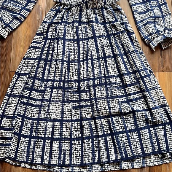 Vintage 80s 90s Jonathan Martin Midi Dress Bow Detail Belted Size 9 Dress - Picture 7 of 10